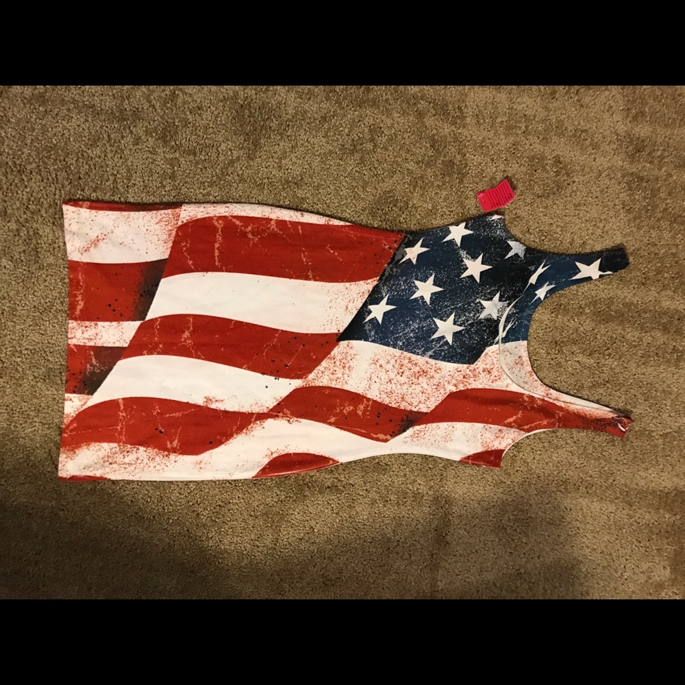 American flag bodycon dress
